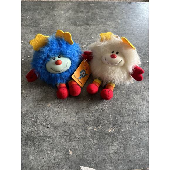 2 Vtg Rainbow Brite Sprites White & Blue Hallmark Taco Bell 7” - Picture 1 of 10